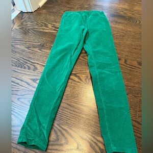 Mini Boden girls corduroy leggings green size 11